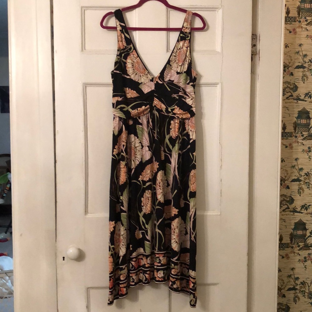 V-neck empire waist dress